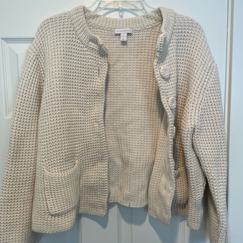 Button up sweater